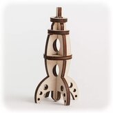 CuteWood Dřevěné 3D puzzle Raketa