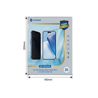 SUNSHINE SS-057UHS UV Hydrokondenzační Privacy Folie pro Smartphony Pack 25 kusů
