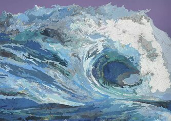 HEYE Puzzle Map Art: Vlna 2000 dílků