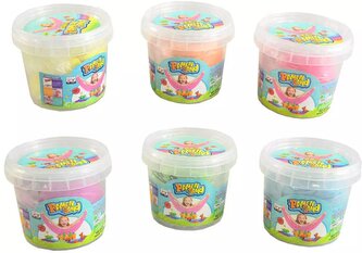 Písek magický tvarovací hmota různé barvy v kelímku