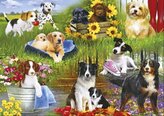 GIBSONS Puzzle Hravá štěňata 500 dílků
