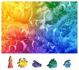 WOODEN CITY Dřevěné puzzle Tropické ryby 2v1, 200 dílků EKO