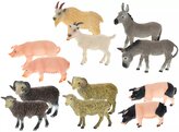 Zvířata domácí farma 9-12cm plastové figurky zvířátka 12 druhů (1 KS)