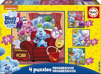 EDUCA Puzzle Blue's Clues 4v1 (12,16,20,25 dílků)