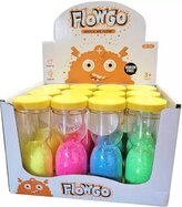 MAC TOYS Flow go přesýpací hodiny barevný tekutý písek v nádobce 4 barvy