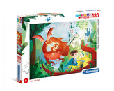CLEMENTONI Puzzle Drak a rytíř 180 dílků