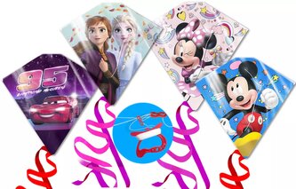 Drak létající Disney s třásněmi diamant plastový - cena za 1 KS