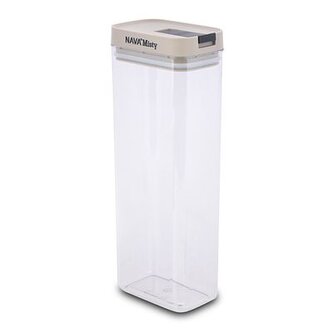 dóza 1,80l MISTY,  11,5x30x7,5  cm, těsnění, pevný plast