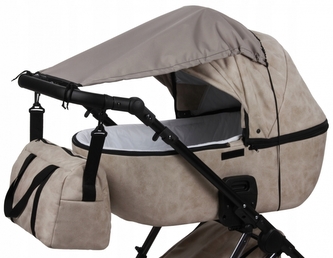 Sluneční clona na kočárek s UV filtrem, 72 cm, khaki Sluneční clona na kočárek s UV filtrem, 72 cm, khaki