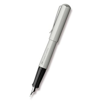 Faber-Castell Hexo Silver Matt plnicí pero hrot M