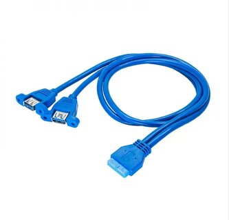 Akyga adapter goldpin ATX/2xUSB 3.0