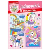 Omalovánka se samolepkami Jednorožci