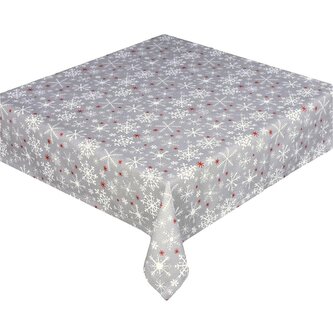 Forbyt, Ubrus bavlněný, Vločky, šedá 120 x 140cm