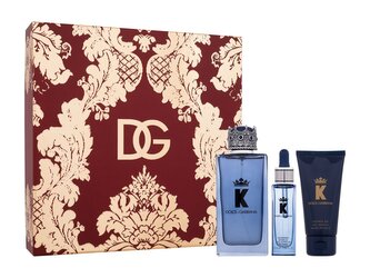 Dolce&Gabbana K parfémovaná voda 100 ml + sprchový gel 50 ml + olej na vousy 25 ml