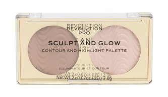 Revolution Konturovací paletka Sculpt and Glow Desert Sky PRO (Contour And Highlight Palete) 4 g woman