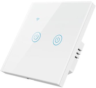 Tuya Smart vypínač osvětlení DS-101BW-2-tlačítkový  Bílá