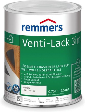 Remmers - Venti-Lak 3v1 BÍLÝ RAL 9016 0,75l