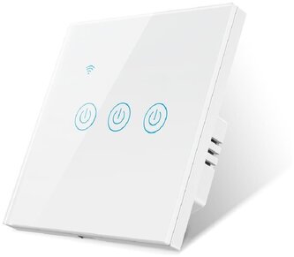 Tuya Smart vypínač osvětlení DS-101BW-3-tlačítkový  Černá