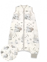 Spací vak s nohavičkami, oteplený, 103 cm, vel. M, Lachtánek - béžová; M (2,5r-6l)