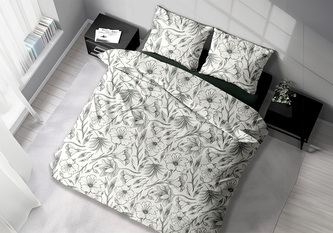 Prodloužené povlečení Satén 140x220, 70x90cm  Amanda white