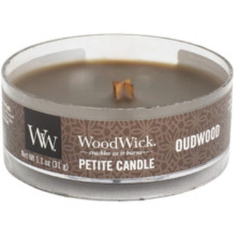 WoodWick Aromatická malá svíčka s dřevěným knotem Oudwood 31 g unisex