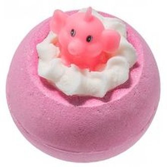 Bomb Cosmetics Šumivá koupelová bomba Růžový slon a limonáda (Bath Blaster ø 7,5 cm) 140 g woman