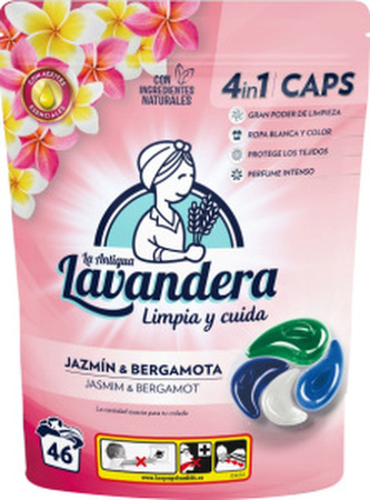 Levandera jasmín a bergamot kapsle na praní 46 dávek