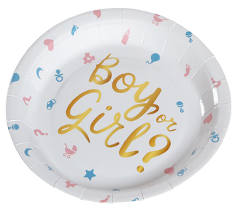 Baby shower sada 6 talířů 23 cm