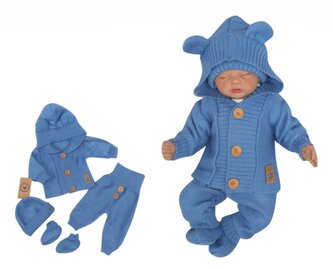 Z&Z 4-dílná kojenecká soupravička, kabátek, tepláčky, čepička a botičky - jeans, vel. 74; 74 (6-9m) Z&Z 4-dílná kojenecká soupravička, kabátek, tepláčky, čepička a botičky - jeans, vel. 74; 74 (6-9m)