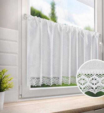 Dekorační krátká vitrážová záclona do kuchyně GABIJA 60x150 cm MyBestHome