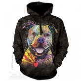 Mikina The Mountain Hoodie Beware Of Pit Bulls - černá, XL