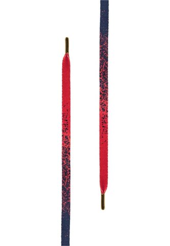 Tkaničky do bot Tubelaces Flat Splatter 130 cm - červené-navy, 130