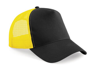 Kšiltovka Beechfield Snapback Trucker - černá-žlutá