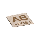 Nášivka Claw Gear Bloodgroup AB POS - desert