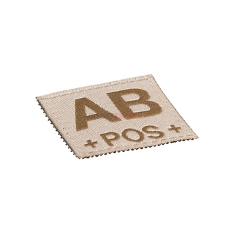 Nášivka Claw Gear Bloodgroup AB POS - desert