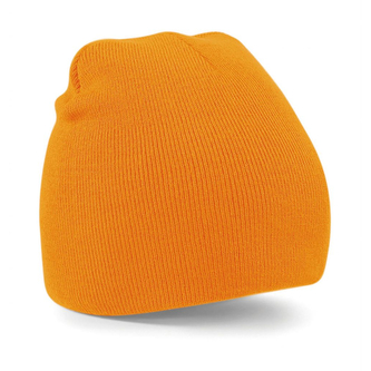 Čepice Beechfield Pull-On Beanie - oranžová svítící