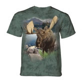 Tričko unisex The Mountain Monarch of The Forest Moose - zelené, L