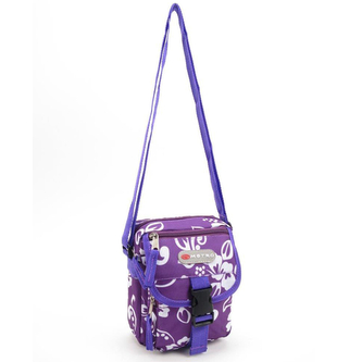 Taška přes rameno Metro Flower Mini - fialová