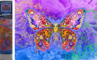 Norimpex Diamantové malování Motýl 30x40cm
