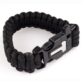 Náramek Survival Para 3v1 - černý