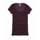 Tričko Bella Sheer Mini Rib - fialové, L