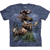 Tričko unisex The Mountain Moose Collage - modré, 5XL