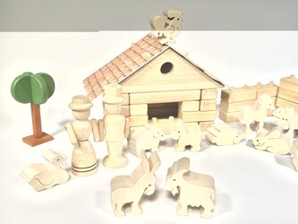 CEHR Farma set dřevěných hraček