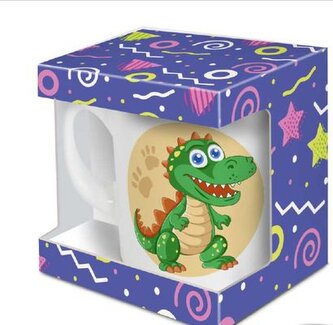 hrnek 100ml DINOSAURUS, dětský, DB, keramika