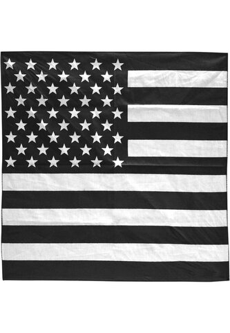 Šátek Bandana XL Urban Classics Stars & Stripes - černý