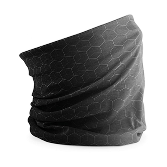 Šátek Beechfield Morf Geometric - šedý