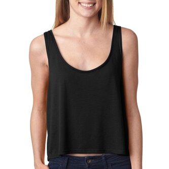 Tílko Bella Boxy Tank - černé, S