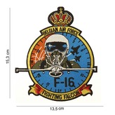Nášivka textilní 101 Inc Belgian Airforce F-16 Pilot - barevná