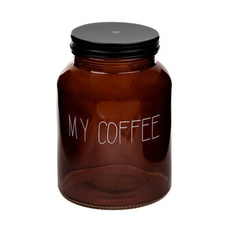 Skleněná dóza  | CLAUBEE | My Coffe | 1 l | 888958 Homla
