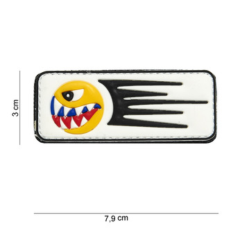 Gumová nášivka 101 Inc Bone Crusher - bílá